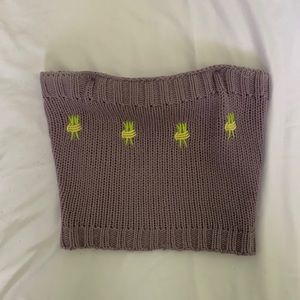 KNIT TUBE TOP